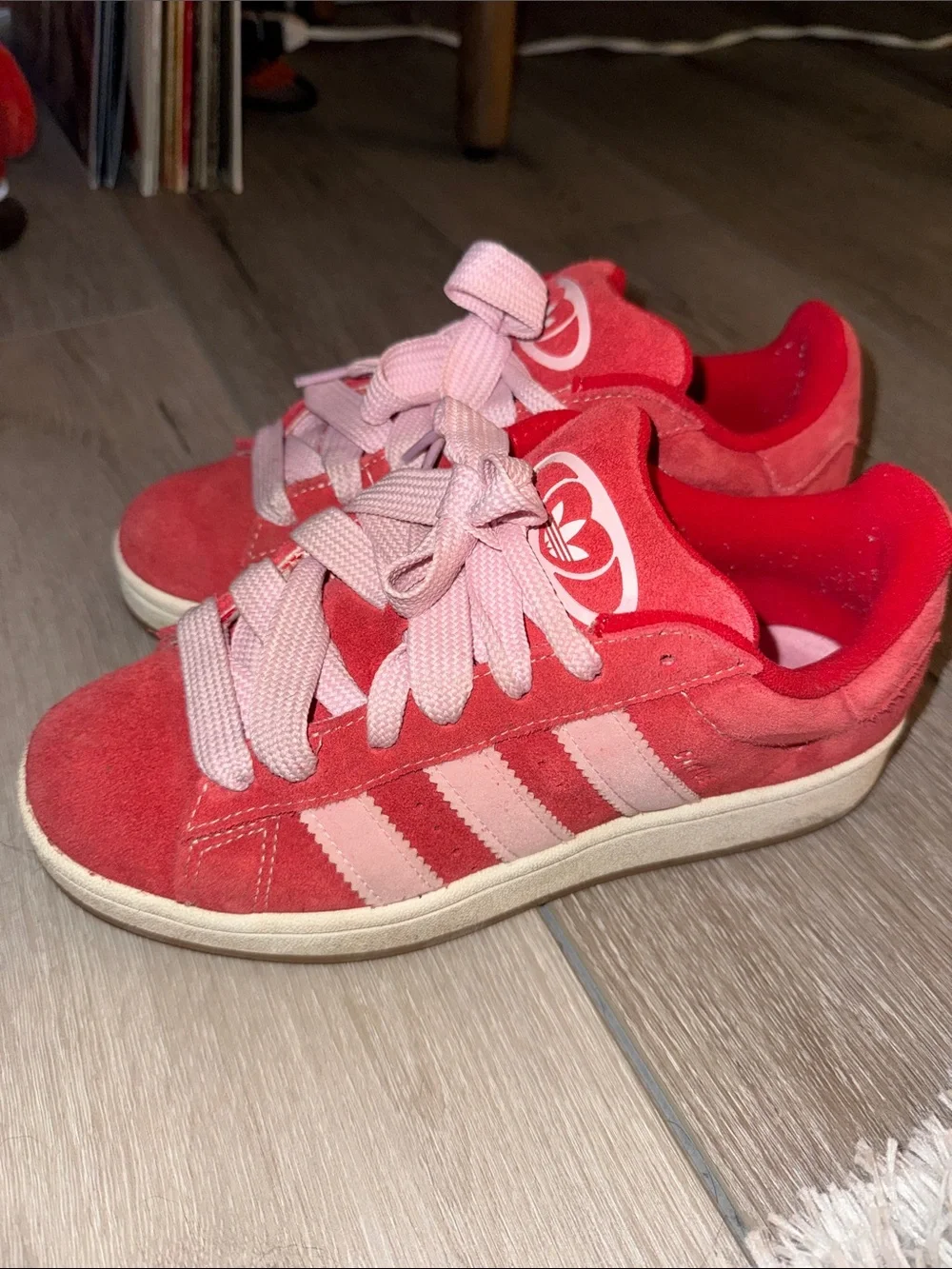 adidas campus women’s Pink and Red Sneakers